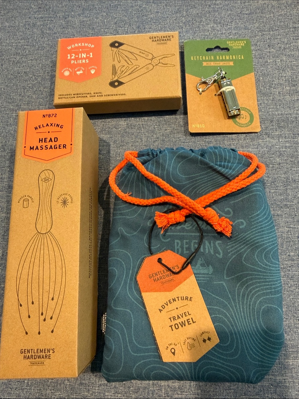 Adventure Travel Towel - Teal with Orange Drawcord